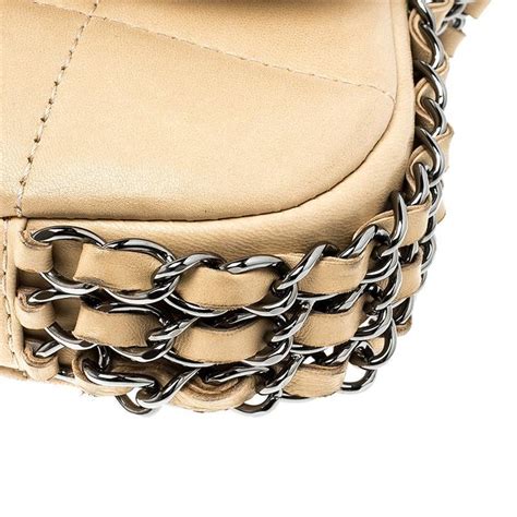 chanel triple chain bag|chanel shoulder bag with chain.